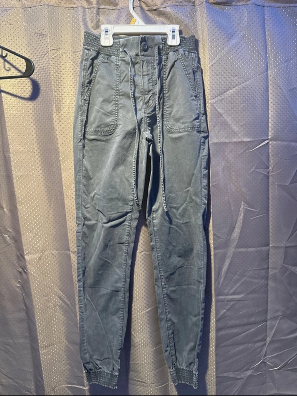 American Eagle Drawstring Jogger Jeans - Slate Gray